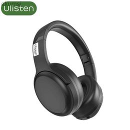 Cell Phone Earphones Wireless Headphone Bluetooth 5.3 Foldable Over Ear Headset Comfort Bass Sound Portable Gaming Earphone with Mic for Phone/PC 40H YQ240304