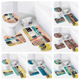 Bath Mats Home Natural Animal Style Bathroom Floor Foot Mat Modern Accessories Rug Toilet Bathtub Anti-slip Carpet