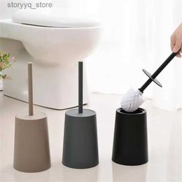 Cleaning Brushes Toilet Brush With Base Modern Design Black Toilet Brush With Lid Cleaning Brush Set Cleaning Supplies Bathroom AccessoriesL240304