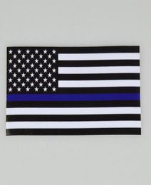 Thin BlueLine USA Police Flags Car Sticker USA Flag Trucks Computer Decal Sticker 1143635cm Car Decal Window Sticker CYZ30792750120