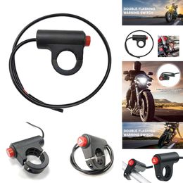 New 1 Pcs Motorcycle Double Universal Handlebars Accessory For Modifying Flashing Warning Switch Leadin O6o3