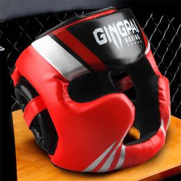 Products Promotion Boxing MMA Safety Helmet Head Gear Protectors Adult Child Training Headgear Muay Thai Kickboxing FullCovered Helmets