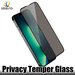 Privacy Tempered Glass for iPhone 15 14 13 12 Pro Max 11 XR X 8 7 Plus Anti-Glare Screen Protector Film with Retail Packaging izeso