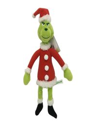 Grinch Stole Plush Doll Max Dog Stuffed Toy Christmas Tree Ornament Green Fur Monster Figure Home Decoration Gift for Kids6632215