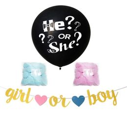 36inch black question mark boy or Girl wastepaper balloon fashion accesories gender reveals party Baby Shower 495 K24626045