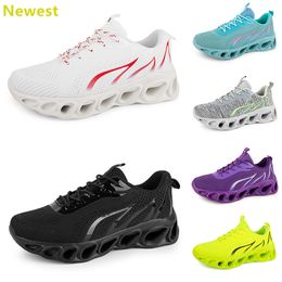 2024 hot sale running shoes mens woman whites navys cream pinks black purple gray trainers sneakers breathable color 22 GAI