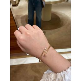 CCAACC Gold Bracelet Sterling Sier Top Fine Jewellery Gift Screwdriver Rose Gold Diamond Full Sky Star Love Bangle Wedding Engagement Screw