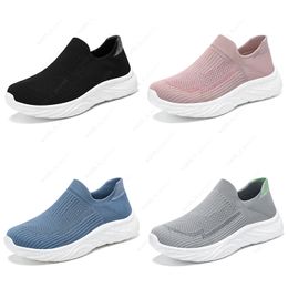 Sports Running New 2024 Leisure Women Sole Lazy Korean Edition Trend Flying Weaving One Step Single Shoes 051 XJ 59
