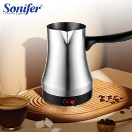 Tools Turkish Coffee Machine Pot Stainless Steel Cezve for Electric Coffee Maker Portable Italian Mocha Hot Milk Jug For Gift Sonifer