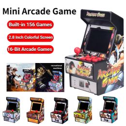 Consoles Mini Arcade Game 156 Classic Handheld Games 2.8 Inch Colourful Display Rechargeable Battery Portable Handheld Video Game Console