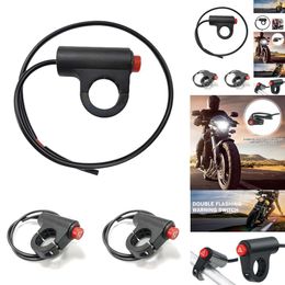 New 1 Pcs Universal Motorcycle Double For Modifying Flashing Warning Switch Leading Handlebars Accessor X6a5 New