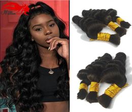 Human Hair For Micro Braids Bulk hair No Weft Natural Color Braids Extensions Brazilian Braiding Hair3482966