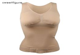 Women Bodyshapers Slim Up Lift Plus Size Bra Cami Tank Top Body Shaper Removable Underwear Slimming Vest Corset 2112209234149