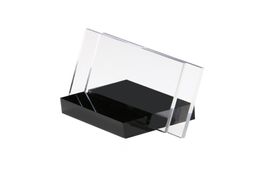 5585mm Mini Sign Display Holder Card Tag Label Stand Horizontal View Sign Displayed Color black Based Label Holder Stand7451139