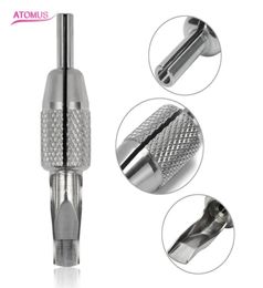 1Pc Nonslip Stainless Steel Tattoo Row Handle Grip Tattoo Supplies Different Typs With Stem Tattoo Grips Kit With 19F 21F 23F 25F8154025