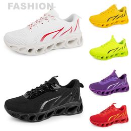 men women running shoes Black White Red Blue Yellow Neon Grey mens trainers sports outdoor athletic sneakers GAI color45