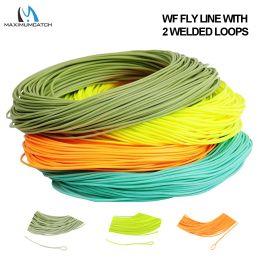 Lines Maximumcatch 1/2/3/4/5/6/7/8wt Weight Forward Fly Line 100FT Floating Fly Fishing Line With Welded Loop Multi Colour