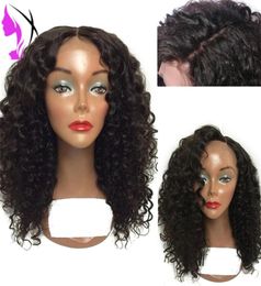 side part kinky curly Synthetic Lace Front Wig With Natural Hairline Heat Resistant Fiber Hair Short Wigs For Women7680662