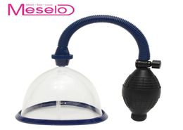 Meselo Breast Massage Pump Breast Enlarge Vacuum Enhance Cupping Massager Sex Toys For Women Size L For BC Cup Adult Product Y191701808
