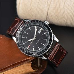 42% OFF watch Watch Hamilt for Men Mens Three needles Quartz Top Luxury Clock Leather Belt Fashion Holiday gift