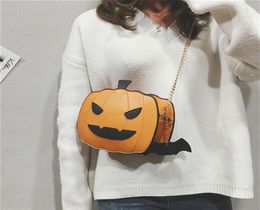 Halloween Girl shoulder bag 2 colors Pumpkin Shaped messenger bag Demon Casual Purse Girl Gift designer bag Cartoon Crossbody Bags1063856