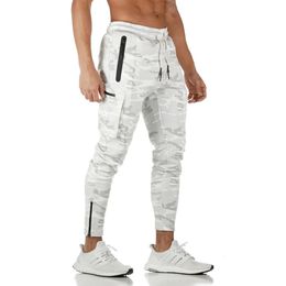 Fitness European And American Sports Mens Overalls Outdoor Trousers Running Training Pants Elastic Pants 240301