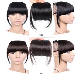 Hair Bangs Whole Synthetic Clip In Hairpieces Extensions Hairs Extension Frange Blunt HeatResistant Fake Hairpiece In Bulk2507752