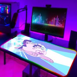 Pads RGB Big Mouse Pad Xxl Steven Universe Computer Table Gaming Pc Gamer Keyboard Deskpad Desk Carpet Mousepad Anime Laptop Mat Cute