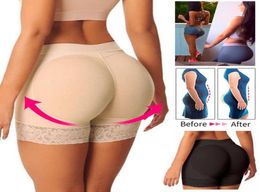 Women Booty Padded Control Panty Butt Lifter and Hip Enhancer Seamless Boyshorts Underwear Breathable Push Up Fake Big Ass Butt Bo7544633