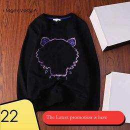 Kenzo Hoodie Tiger Head Advanced Embroidery 1:1 Round Neck Pullover Autumn Winter Loose High Street Classic Tops 7 773