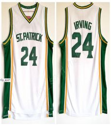 24 Kyrie Irving High School ST Patrick Jerseys Man Sport Irving Basketball Jerseys Team Color White Home5815980