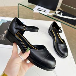 Top Quality Designer Dress Shoes Leather Low Heels Women Sexy Dance Woman 45