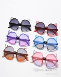 Kids cute fox ears sunglasses girls cartoon frame sun glasses fashion children protective beach sunshades 2022 summer new kids032481542