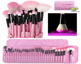 Fashion 32Pcs Makeup Brushes Set Pink Beauty Stylish Cosmetics Eyebrow Shadow Powder Pincel Make Up Maquiagem Tools Pouch Bag6596358