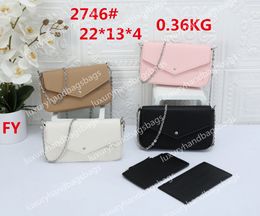 Women's Luxury two piece set designer Bags Card Certificates Party Banquets Formal Occasions Entertainment Wild Bags Handbags Lo wallet Composite bag Accessories