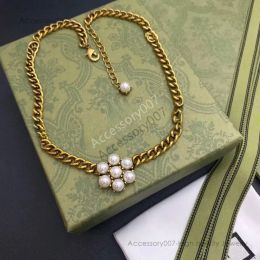 designer jewelry necklaceDesigner Necklace Women Gold Jewelry Flowers Pearl Pendant Links Chain Sun Necklaces Titanium Letter Pattern Girls Party Wedding s