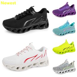 men women running shoes Blacks White Red Blue Yellow Neon Green Grey mens trainers sports outdoor sneakers szie 38-45 GAI color65