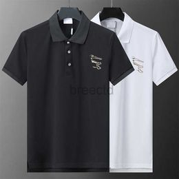 T-Shirts Designer Men's luxury mens polo shirts t-shirt fashion business casual short sleeve cotton high quality breathable summer tops clothing 240304