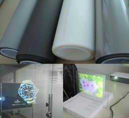 Holographic Projection Film Adhesive Rear Screen 1PCS 152M X1M 40inchx60inch With 4 Different Colors Window Stickers2568030