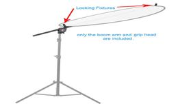 Holder Stand Po Studio Pography Reflector Diffuser Boom Arm Support with Clip Extendable Bracket Swivel Grip Head Clamp6814834