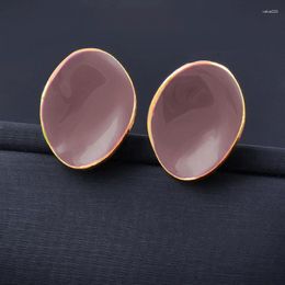 Stud Earrings SINLEERY Colourful Enamel Irregular Shape For Women Wedding Party Fashion Jewellery Accessories