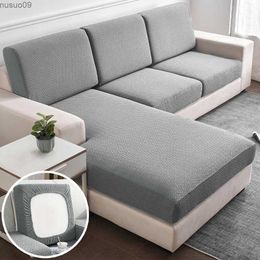 Chair Covers Jacquard Thick Sofa Covers Solid Color Sofa Cushion Case Elastic Funiture Protector Living Room Couch Covers Anti-dust Removable