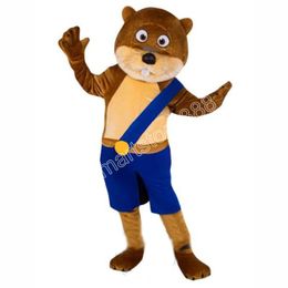 2024 Halloween Friendly Beaver Mascot Costume Birthday Party anime theme fancy dress Costume