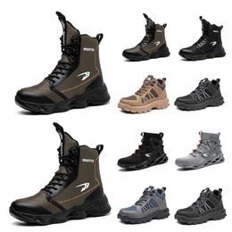 Boots Winter Men Boots Plush Leather Waterproof Sneakers Climbing Shoes Unisex Women Outdoor Non-slip Warm Hiking Ankle Boot Man runningg camppi GAI