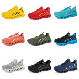 Homens Mulheres Running Shoes GAI Seven Preto Azul Marinho Luz Amarelo Mens Treinadores Esportes Respirável Sapatilhas Ao Ar Livre