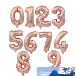 32 Inches Number Balloon Birthday Party Decorations Color Aluminum Foil Balloons Wedding Home Banquet Supplies 0 9ch H19 ZZ