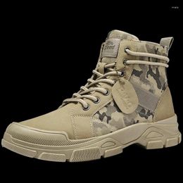 Stiefelschuhe 496 Arbeitssicherheit Männer Plattform Schneekampf Combat Casual Römische Leder Männlich hochwertige Herren Kuh 52 s