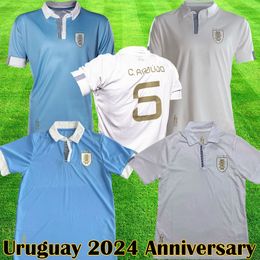 2024 Uruguay Anniversary Soccer Jersey 100th anniversary L.SUAREZ E.CAVANI N.DE LA CRUZ national team Shirt G.DE ARRASCAETA F.VALVERDE R.ARAUJO Football Uniform