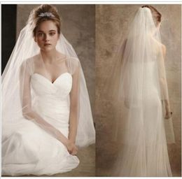 Stock New 2017 Spring Styles 4 Layers White Wedding dresses Bridal Veils flor cabelo casamento noiva6669111