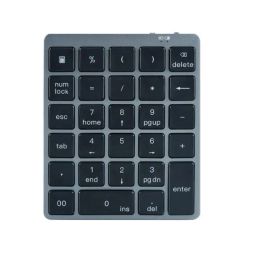 Keyboards Bluetoothcompatible Number Pad Rechargeable 28 Keys Wireless Mini Numeric Keypad Numpad For PC Tablet Computer